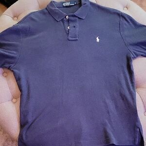 Polo by Ralph Lauren Men's Classic Blue Polo Shirt